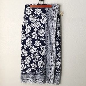 Coldwater Creek | Faux Wrap Long Skirt Size PS 6-8